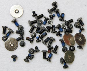 GENUINE OEM DELL INSPRION 1545 COMPLETE SCREWS SCREW SET