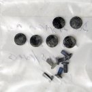 GENUINE OEM DELL INSPIRON 1545 15.6" LCD BEZEL SCREWS & RUBBER COVERS (6X)