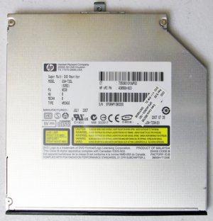 HP COMPAQ 8510P 8510W DVDRW DVD BURNER 443903 438569 GSA-T20L w/ LIGHTSCRIBE