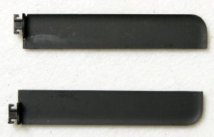 GENUINE OEM APPLE MACBOOK 13.3" BLACK LCD HINGE COVERS SET LEFT & RIGHT A1181