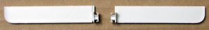 GENUINE OEM APPLE MACBOOK 13.3" WHITE LCD HINGE COVERS SET LEFT & RIGHT A1181
