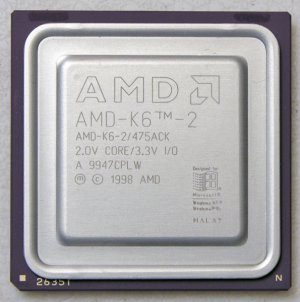 COMPAQ AMD-6K-2 475ACK 457MHz CPU PROCESSOR 2.0V CORE 3.3V I/O A 9947CPL W