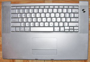 GENUINE OEM APPLE MAC MACBOOK PRO 15" A1150 CORE DUO PALMREST KEYBOARD ASSEMBLY