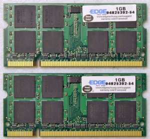 OEM MAC APPLE MACBOOK PRO 13" 15" 17" 2GB (2x1GB) RAM PC2-5300S EDGE 04825302-54