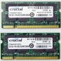 DELL XPS M1210 M1710 4GB 2X2GB CRUCIAL RAM PC2-5300S CT25664AC667 200 PIN DDR2