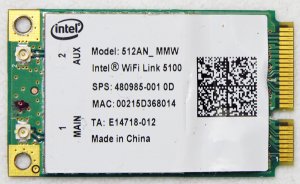 HP DV3 DV4 DV5 DV6 DV7 PCIe A/B/G/N WIFI WIRELESS CARD 480985-001 512N_MMW