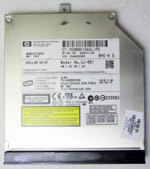 HP PAVILION DV9000 DV9500 DV9700 DVD+RW w/ LIGHTSCRIBE 432973 / 404012 / UJ-851