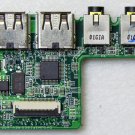 DELL INSPIRON 1564 1765 DUEL USB / AUDIO JACK SD CARD READER PORT DA0UM3PI8E0