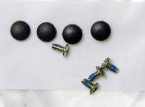 OEM SONY VAIO VGN-NS110E NS140 NS240E 15.4" LCD BEZEL SCREWS & SCREW COVERS (4X)