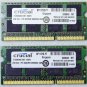 OEM MAC APPLE MACBOOK PRO 13" 15" 17" 2GB (2x2GB) RAM PC3-8500S MT16JSF25664HY