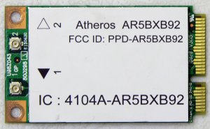 HP PAVILION DV4 DV5 DV6 DV7 PCIe A/B/G/N WIFI WIRELESS CARD 482260-001 AR5BXB92