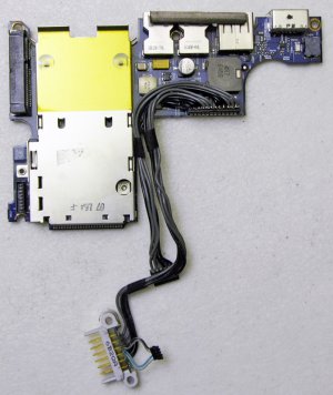 OEM MACBOOK PRO 15.4" USB AUDIO DC JACK MAGSAFE BOARD A1211  820-2055-A w/ CABLE