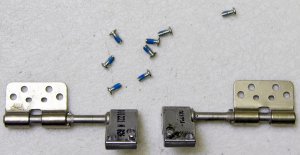 APPLE OEM MACBOOK PRO A1211 A1260 15" LCD HINGES SET LEFT & RIGHT w/ SCREWS