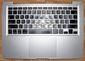 OEM APPLE MACBOOK 13" A1278 UNIBODY KEYBOARD PALMREST MOUSE TOUCHPAD 613-7505B