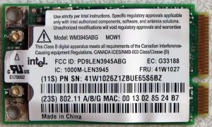 IBM THINKPAD T60 R60 X60 Z60 X60 3000 MINI PCI A/B/G WiFi WIRELESS CARD 41W1027