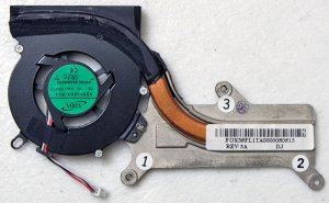IBM LENOVO IDEAPAD S10 CPU HEATSINK & COOLING FAN AB5005UX-R03