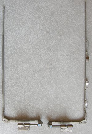 GENUINE OEM APPLE MAC POWERBOOK G4 12" ALUMINUM LCD SCREEN HINGES LEFT & RIGHT