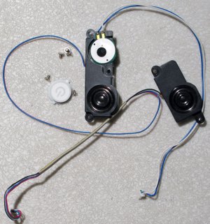 GENUINE OEM APPLE MAC iBOOK G4 12" INCH SPEAKERS & POWER SWITCH