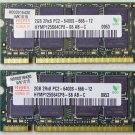 TOSHIBA SATELLITE U505 4GB (2X2GB) RAM MEMORY PC2-6400S HYMP125S64CP8 H000016430