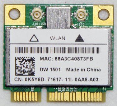 OEM DELL LATITUDE E5410 E5510 PCI WIFI WIRELESS CARD 0K5Y6D K5Y6D BCM94313HMG2L
