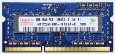GENUINE OEM DELL LATITUDE E5410 E5510 1GB RAM PC3-10600S HMT112S6TFR8C