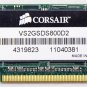 CORSAIR 2GB DDR2 800 MHz (PC2 6400) LAPTOP RAM MEMORY VS2GSDS800D2