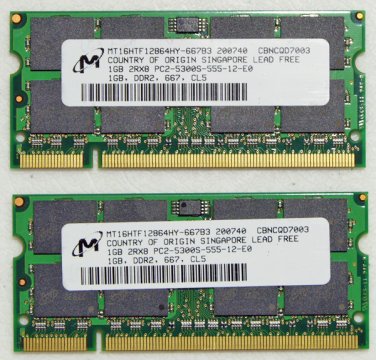 OEM SONY VAIO VGN-FE11S FE 2GB (2X1GB) DDR2 LAPTOP RAM / MEMORY PC2-5300S