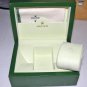GENUINE ORIGINAL ROLEX WATCH BOX GREEN w/ CLEANING CLOTH AND COVER