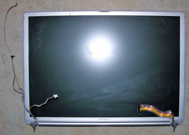 GENUINE OEM APPLE MAC POWERBOOK G4 15.4" 1.5GHz COMPLETE LCD SCREEN ASSEMBLY