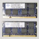 OEM MAC APPLE MACBOOK / PRO 13" 15" 17" 2GB (2x1GB) RAM PC3-5300S NT1GT64U8HB0BN