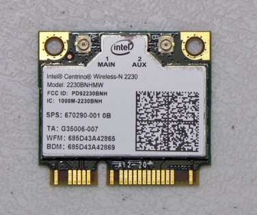OEM HP PAVILION ENVY M6 MINI PCI WIFI WIRELESS N 2230 CARD 670290 2230BNHMW