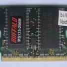 BUFFALO 256MB X1 MicroDIMM for ASUS S200a S200bm 144PIN PC133 US RAM 14