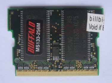 BUFFALO 256MB X1 MicroDIMM for ASUS S200a S200bm 144PIN PC133 US RAM 14