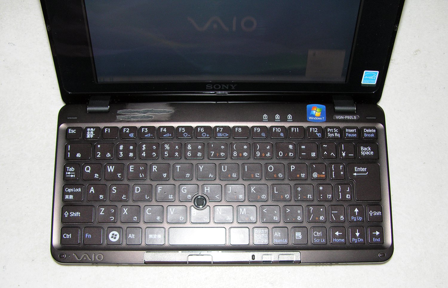 Sony Vaio VGN P92LS P Series Lifestyle UMPC Intel Z550 2.00GHz 256GB