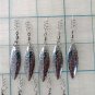 10 Pcs Silver Willow Leaf Hammered Pattern Spinner Blades for Gulp Jerk Shad