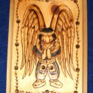 Native American Woodburning Art Native Angel 6.5x9" Native American Woodburning Art Native Angel 6.5x9"