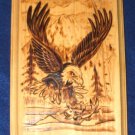Native American Woodburning Art Fishing Eagle 6.5x9" Native American Woodburning Art Fishing Eagle 6.5x9"