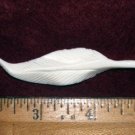 Carved Feather Bone Pendant 2.75" long Nicely detailed