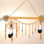 Indian Dance Staff Deer Antler & Dreamcatcher Native American made