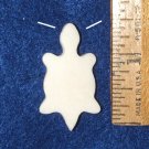 Carved Bone Pendant Turtle 1.5" x 1" Polished Native Jewelry Carved Bone Pendant Turtle 1.5" x 1" Polished Native Jewelry