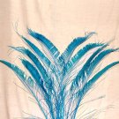 50 Peacock Sword Feathers Bleached & Dyed TURQUOISE BLUE 20-25" L 50 Peacock Sword Feathers Bleached & Dyed TURQUOISE BLUE 20-25" L