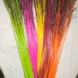 Peacock eye feathers Stem Dyed 100 NEON MIX L 30-35"