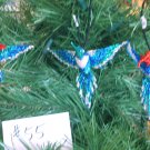 3 Hummingbird Christmas Ornaments Hand Beaded Fair Trade #55 3 Hummingbird Christmas Ornaments Hand Beaded Fair Trade #55