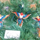 3 Hummingbird Christmas Ornaments Hand Beaded Fair Trade #61