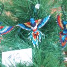 3 Hummingbird Christmas Ornaments Hand Beaded Fair Trade #62 3 Hummingbird Christmas Ornaments Hand Beaded Fair Trade #62
