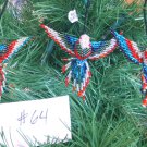 3 Hummingbird Christmas Ornaments Hand Beaded Fair Trade #64 3 Hummingbird Christmas Ornaments Hand Beaded Fair Trade #64