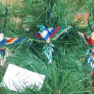 3 Hummingbird Christmas Ornaments Hand Beaded Fair Trade #66 3 Hummingbird Christmas Ornaments Hand Beaded Fair Trade #66