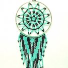 Beaded Dreamcatcher Christmas or Car Ornament Handmade 2.5x6.5" D24