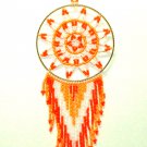 Beaded Dreamcatcher Christmas or Car Ornament Handmade 2.5x6.5" D18 Beaded Dreamcatcher Christmas or Car Ornament Handmade 2.5x6.5" D18
