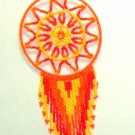 Beaded Dreamcatcher Christmas or Car Ornament Handmade 2.5x6.5" D17 Beaded Dreamcatcher Christmas or Car Ornament Handmade 2.5x6.5" D17